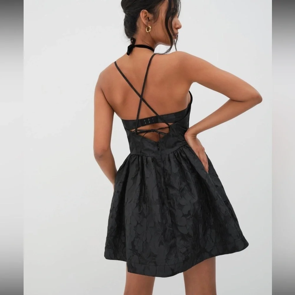 NWT For Love & Lemons Faith Mini Dress Size XS